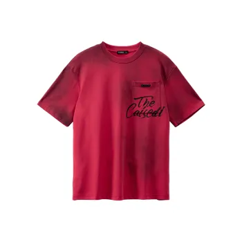CAISEDI T Shirts Men Red