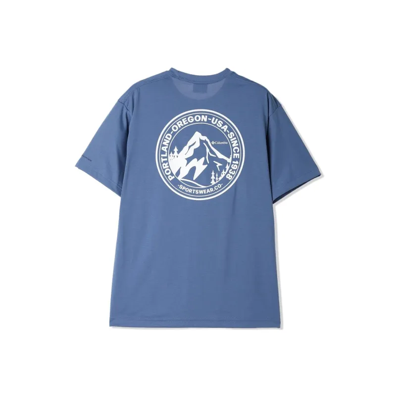 Columbia T Shirts Men Blue-1