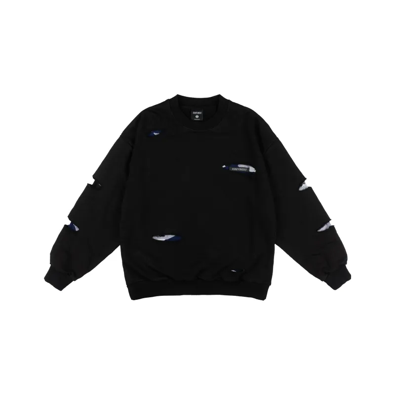 XINYINSU Sweatshirt Unisex Black-0