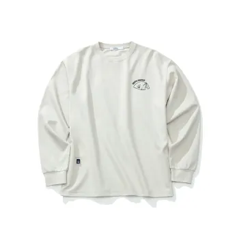 Nautica White Sail Long Sleeved Crew Neck T Shirt Unisex