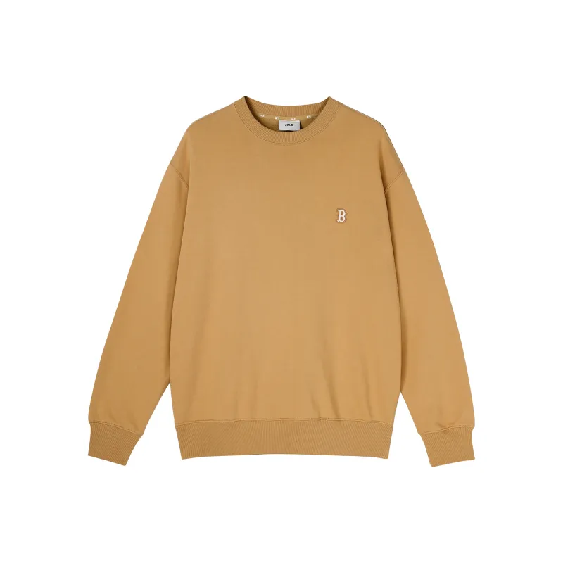 MLB Fashion Sports Collection Sweatshirts Unisex Beige Yellow-0