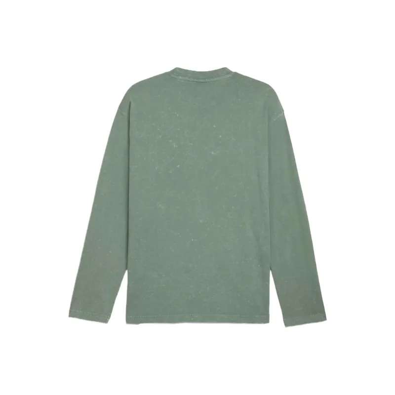 PUMA Drop Shoulder Sleeve T Shirt Women's Green-1