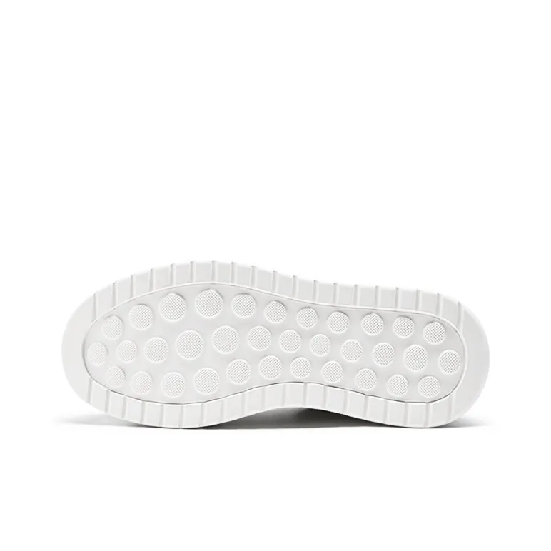RHYTHM OF JOY Low Top Skateboard Shoes Men's White-4