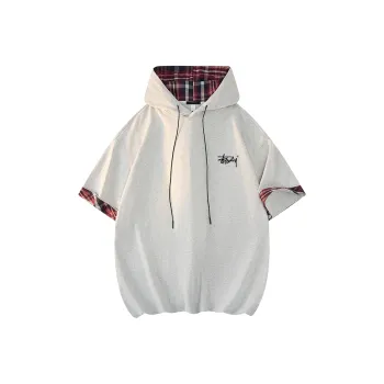 BENATRY T Shirt Unisex Heather Gray/Red Plaid
