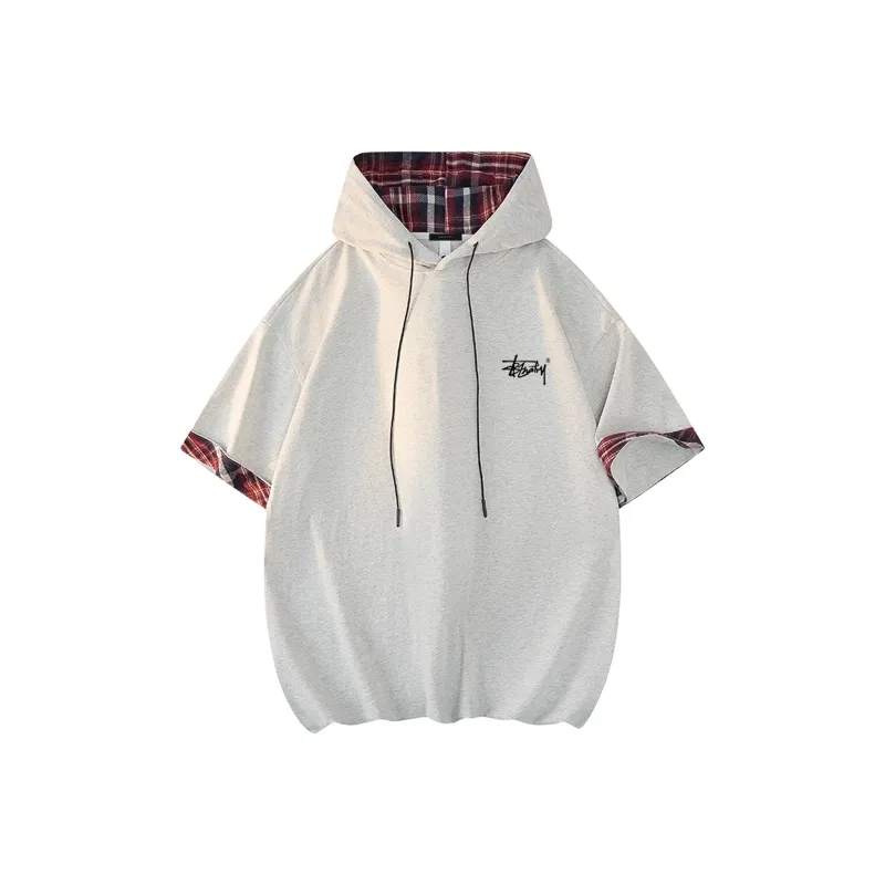 BENATRY T Shirt Unisex Heather Gray/Red Plaid-0