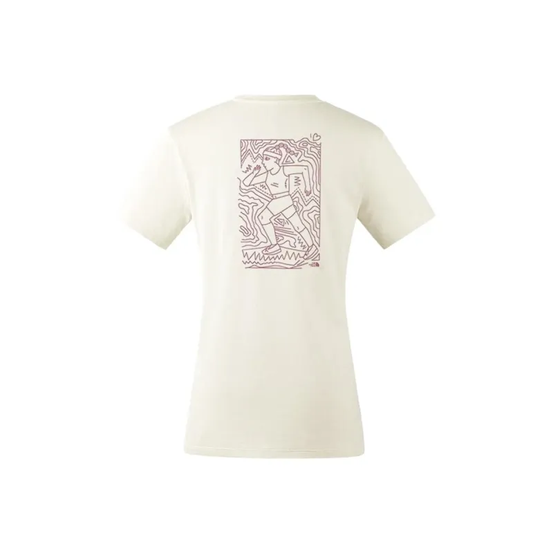 THE NORTH FACE SUN CHASE Drop Shoulder Sleeve T Shirt Women's White-1