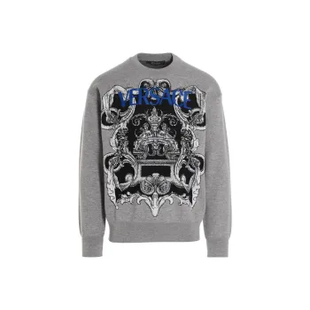 VERSACE Sweatshirts Men Gray