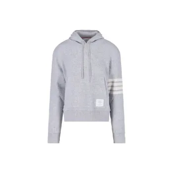 THOM BROWNE Drawstring Knitted Hoodie