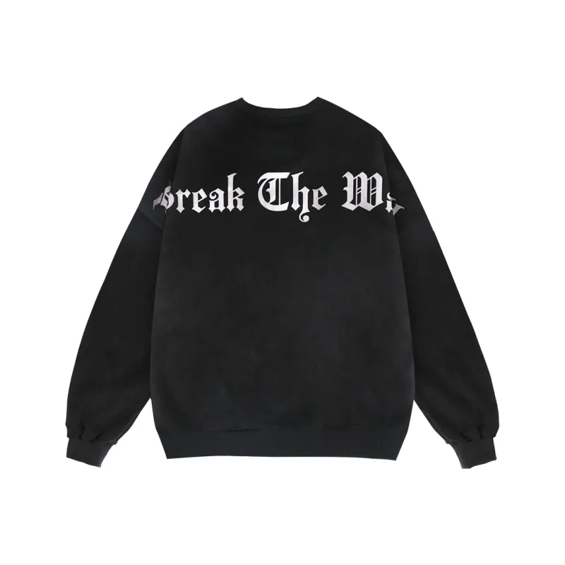 BTW Crew Neck Loose Fit Sweatshirt Unisex-0