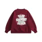Burgundy[Crew Neck Sweatshirt]