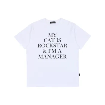 JOEGUSH Big Font Rockstar T-shirt T-Shirt Unisex WHITE/White