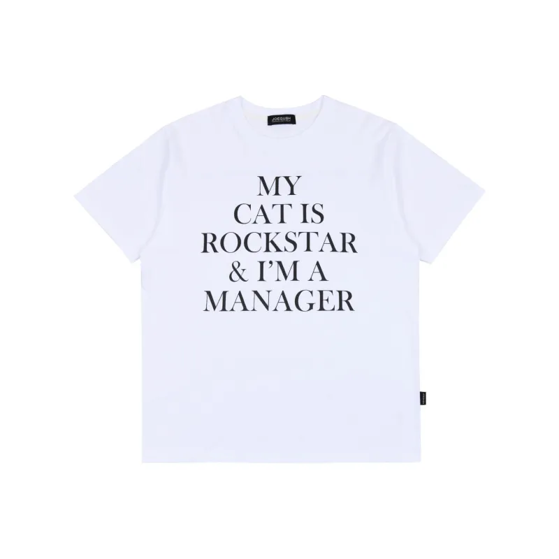 JOEGUSH Big Font Rockstar T-shirt T-Shirt Unisex WHITE/White-0