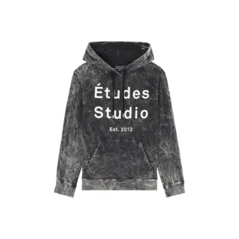Études Klein Logo print Bleached Hoodie