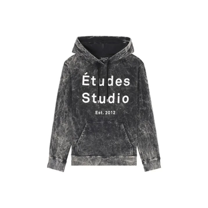 Études Klein Logo print Bleached Hoodie-0