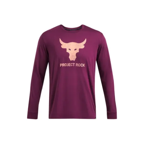 Under Armour Johnson Project Rock T Shirt Men's Little Twin Stars Purple