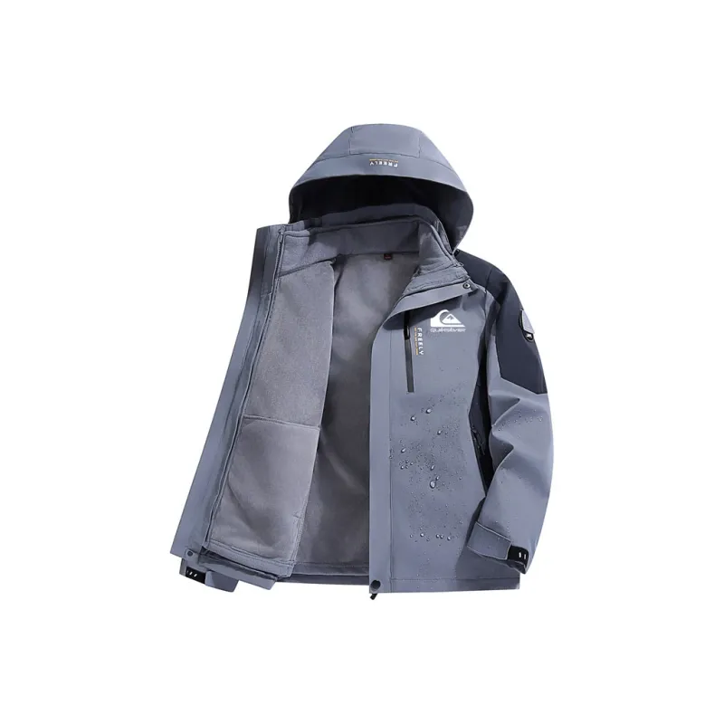 Quiksilver Water Resistant Windproof And Rainproof Windbreaker Jacket Unisex-0