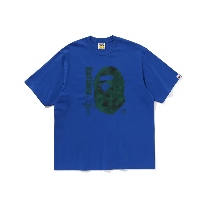 Bape Kids Floral Solid Camo Ape Head Relaxed Fit Tee-2