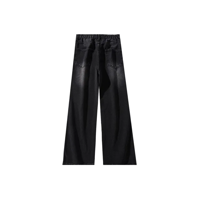 Menglaini Jeans Unisex Black Gray-1