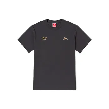 Kappa 1916 Series T Shirts Men Dark Shadow Gray 195