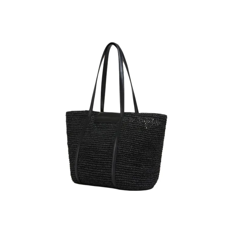 MARNI Trunkaroo Paper With Calfskin Tote Bag, Shopping Bag, Handbag, Shoulder Bag Medium Size Women's Black-1