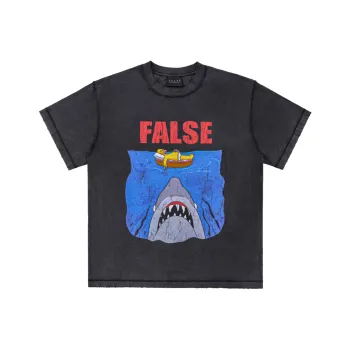 False Perception T Shirt Unisex Washed Black