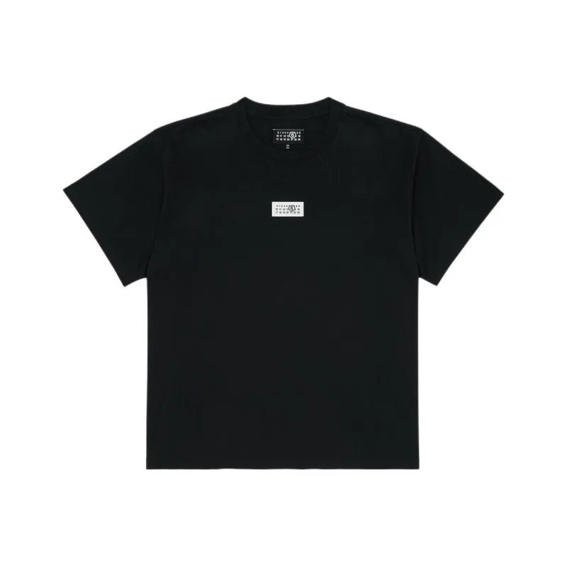 MM6 Maison Margiela Numbers Motif Patch Crewneck T Shirt-0