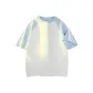 White & Sky Blue Sleeves