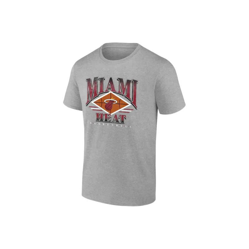 NBA Miami Heat Power Phase Graphic T-Shirt Men's Gray-0