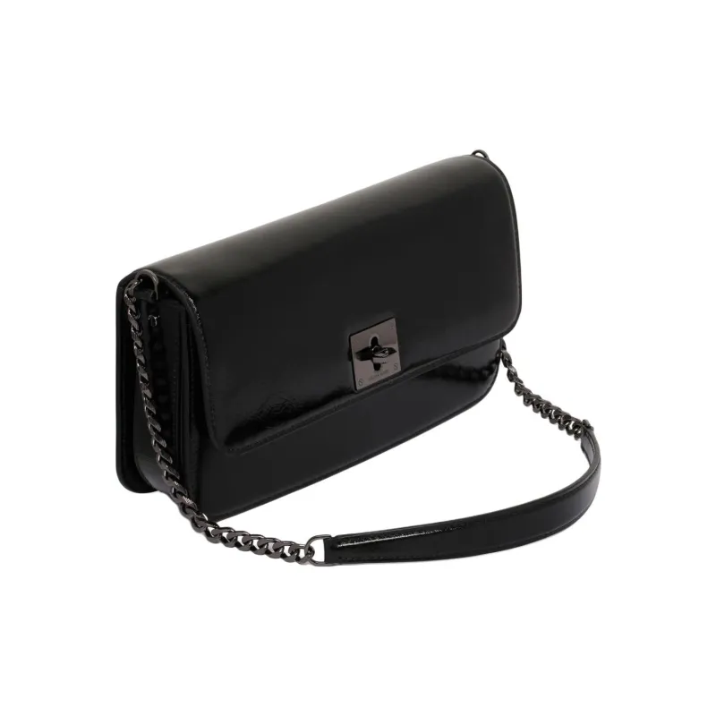 Golden Goose Cow Leather Shoulder Bag Women's Black-1