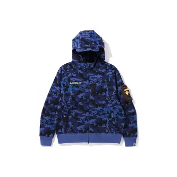 A BATHING APE Sand Camo Military Relaxed Fit Full Zip Mask Hoodie