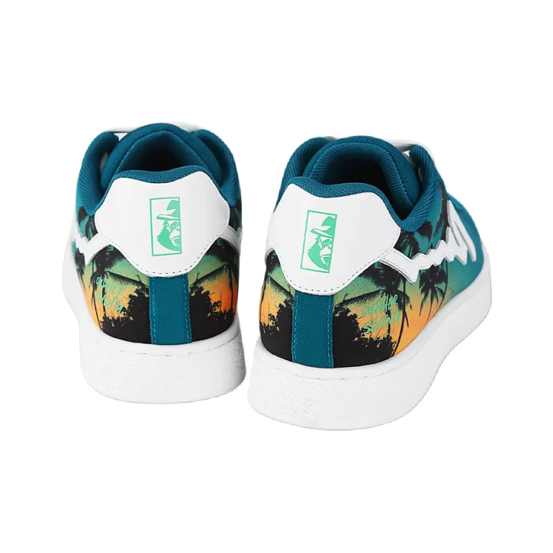 Cypher Seventy Sefsa Leowalk Low Top Skateboard Shoes Unisex Peacock Green-3