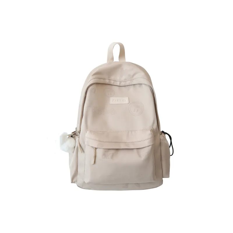 LUVISTRUE Nylon Backpack Regular Unisex Blue/Green/White/Black/Beige/Pink-14