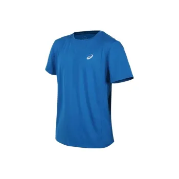 Asics T-Shirt Men's Blue Silver