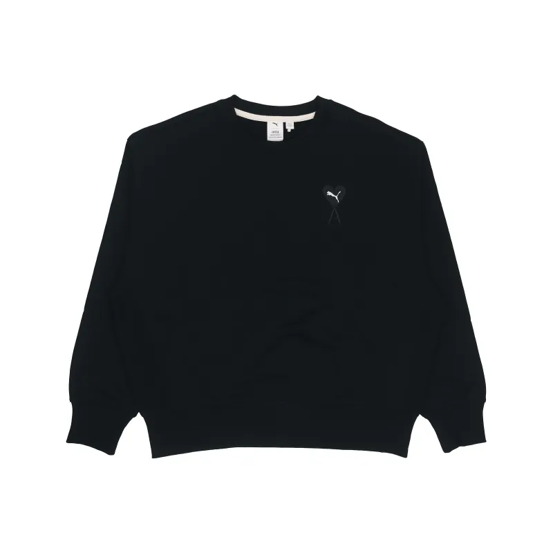 Amiparis X PUMA X Ami Co Branded Series Sweatshirts Men Black-0