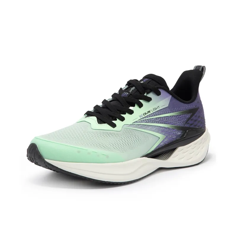 361° Cushioning Lightweight Low Top Running Shoes Men's Green Purple-1