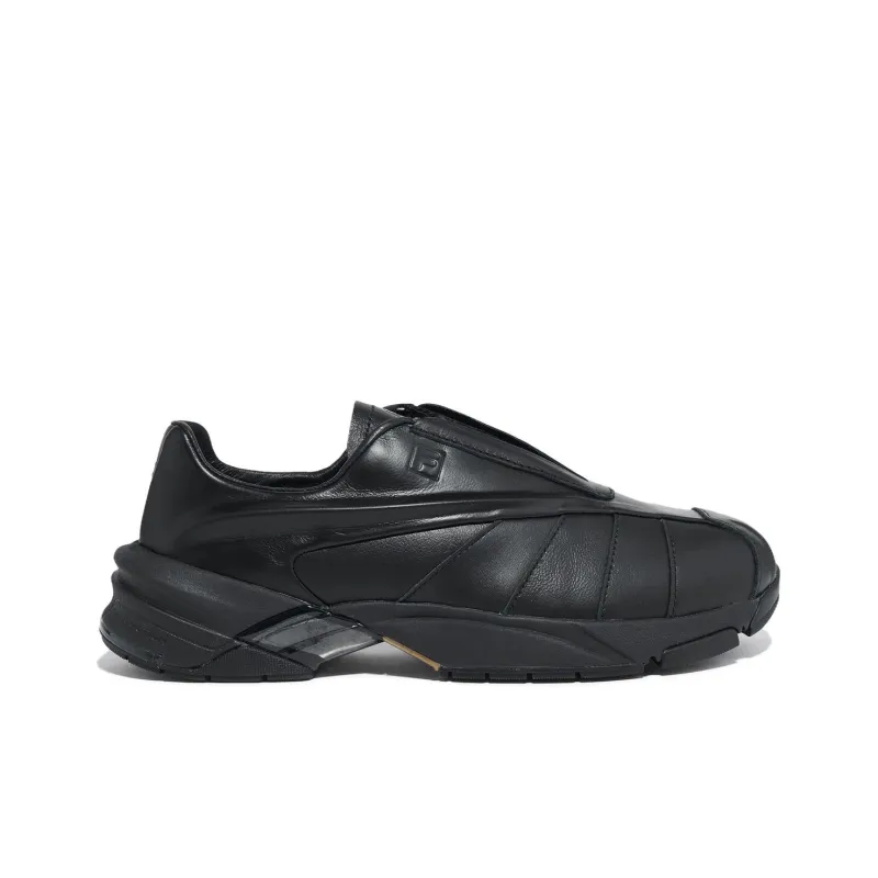 FILA Replica 2002 Anti Slip Wear Resistant Low Top Casual Shoes Unisex Black-1