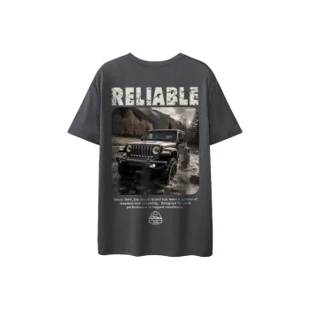 Jeep Drop Shoulder Sleeve T Shirt Unisex