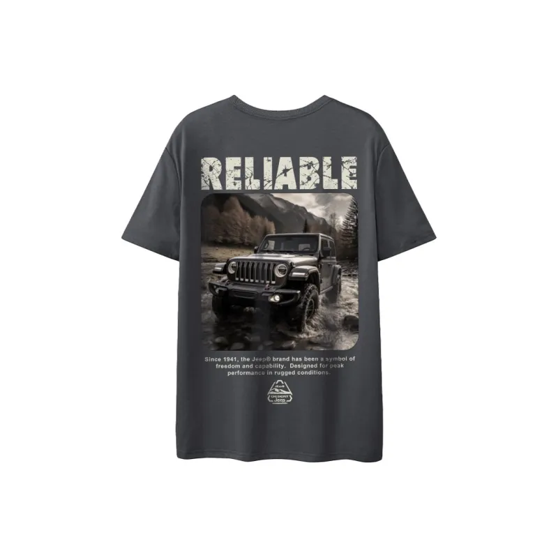 Jeep Drop Shoulder Sleeve T Shirt Unisex-0