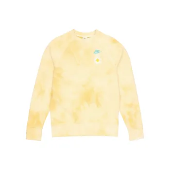 Nike Sportswear Tie Dye Embroidered Daisy Crewneck Sweatshirt 'Gold Sand'