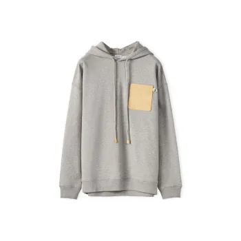 LOEWE Anagram Leather Patch Hoodie