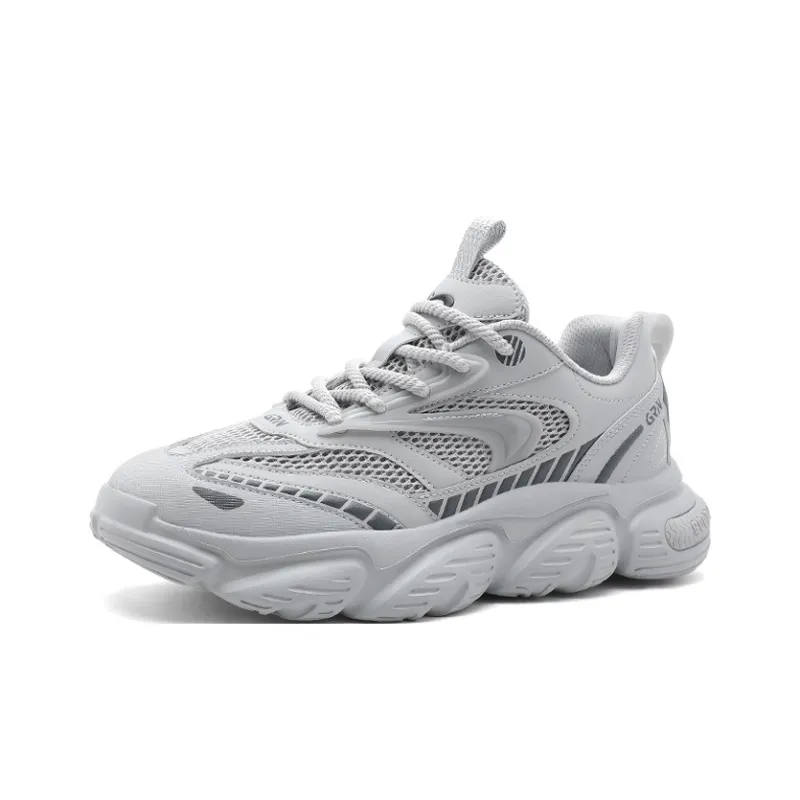 K bird Cushioning Anti Slip Wear Resistant Breathable Lightweight Height Increasing Low Top Chunky Sneakers Men's-8