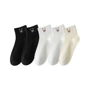 MIIOW Mid Calf Socks Women's 5 Pack