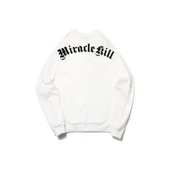 MIRACLE KILL Crew Neck Loose Fit Regular Sweatshirt Unisex