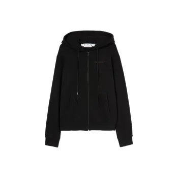 OFF WHITE Diag Tab Slim Zip Hoodie