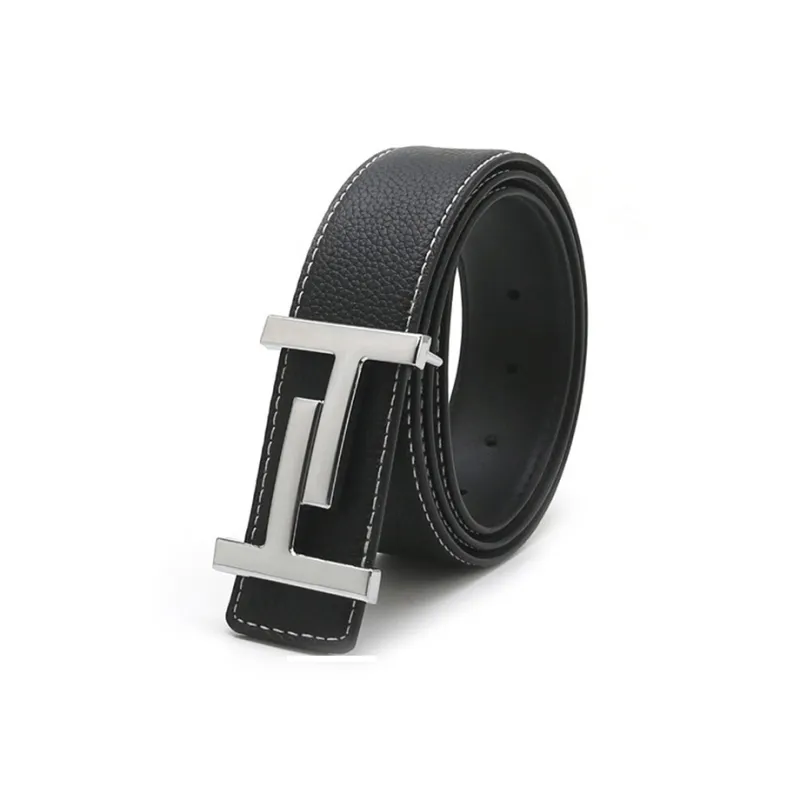 Lanza Cow Split Leather Belts Men's 3.8CM-1