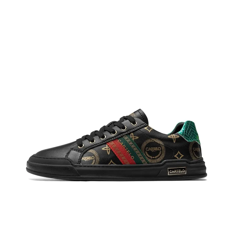 CARTELO Non slip Lightweight Low Top Skateboard Shoes Men's-22