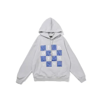 Thankque Hooded Loose Fit Sweatshirt Unisex