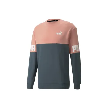PUMA Sweatshirts Men Gray Blue Rose Pink