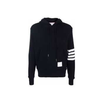 THOM BROWNE Drawstring Knitted Hoodie