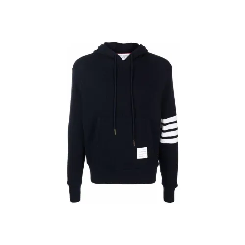 THOM BROWNE Drawstring Knitted Hoodie
